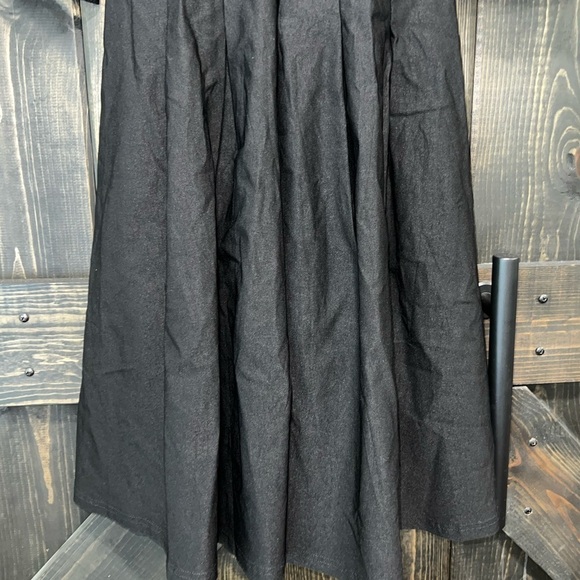 MIUSOL Lace Dress S Black Button Up Collar Belted Formal Boho Whimsigoth Witchy - Picture 10 of 11